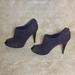 Nine West Shoes | - Nine West Ladies Suede Peep Toe 4 In Heel Bootie In Size 7.5 | Color: Purple | Size: 7.5