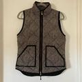 J. Crew Jackets & Coats | J. Crew | Herringbone Down Quilted Vest. | Color: Black/Cream | Size: Xs