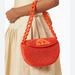 Tory Burch Bags | Auth Tory Burch Mini Fleming Soft Raffia Crescent Shoulder Bag-Carmina | Color: Orange/Red | Size: Os