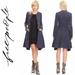 Free People Jackets & Coats | Free People Duster Fit & Flare Jacket In Indigo Blue - Size Xs | Color: Blue | Size: Xs