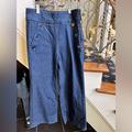 Kate Spade Jeans | Kate Spade Side Leg Denim Crops.Side Zipper. Side Buttons.Pockets Front/Back 6 | Color: Blue | Size: 6