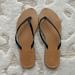 J. Crew Shoes | J. Crew Women’s Sandals Size 7.5 Worn Once | Color: Black/Tan | Size: 7.5