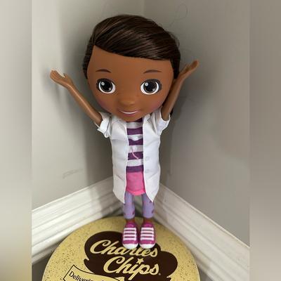 Disney Toys | Doc Mcstuffins Toy Hospital Doc Doll In Great Condition Talks Works Great! | Color: Brown/Purple | Size: Osg