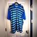 Adidas Shirts | Adidas Climacool Mens 2xl Blue Stripe Climacool Golf Polo Shirt Short Sleeve Xxl | Color: Blue/White | Size: Xxl