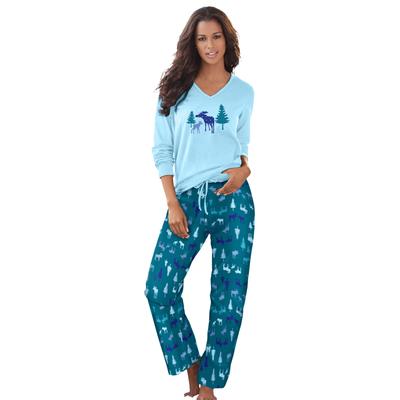 Plus Size Women's Cozy Pajama Set by Dreams & Co. ...