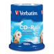 Verbatim CD-R 80 min 700 MB 52 x Blank White Surface 100PK Spindle CD-R 700 MB 100pc (S) – Blank CDs (CD-R, 700 MB, 100 pc (S), 80 Min, 52 x, Spindle)