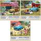 Bits and Pieces - Value Set of Three (3) 500 Piece Jigsaw Puzzles for Adults - Puzzles Measure 18"x24" - 500 pc Our Favorite Spot, T Bird Summer, A Stop at The Stables Jigsaws by Artist Kevin Walsh