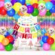 Rainbow Birthday Decorations for Kids Girls Women,Colorful Birthday Party Decorations for Girls with Happy Birthday Banner,Colorful Circle Parper Garland,Rainbow Fringe Curtain,Rainbow Party Supplies