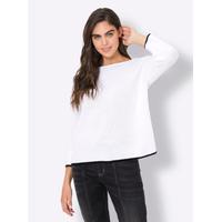 3/4 Arm-Pullover HEINE Pullover Gr. 42, weiß Damen Pullover