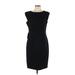 The Limited Casual Dress - Sheath Crew Neck Short sleeves: Black Print Dresses - New - Women's Size 12