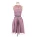 Adrianna Papell Casual Dress - Party: Purple Dresses - Women's Size 2