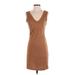 Vero Moda Casual Dress - Sheath: Brown Solid Dresses - New - Women's Size Small