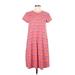 J. McLaughlin Casual Dress - Midi: Orange Stripes Dresses - New - Women's Size Medium