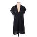 Jordan Taylor Casual Dress: Black Grid Dresses - Women's Size Small