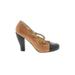 Seychelles Heels: Pumps Chunky Heel Classic Brown Shoes - Women's Size 8 - Round Toe