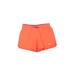 Nike Athletic Shorts: Orange Solid Activewear - Women's Size Small
