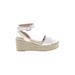 Nasty Gal Inc. Wedges: White Shoes - Women's Size 38