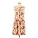 Madewell Casual Dress - Mini High Neck Sleeveless: Tan Print Dresses - Women's Size 2