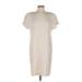 Jones New York Casual Dress - Midi: Ivory Solid Dresses - Women's Size 4