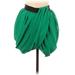 H&M Casual Mini Skirt Mini: Green Solid Bottoms - Women's Size 4