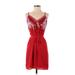 Chelsea & Violet Cocktail Dress: Red Dresses - Women's Size Small