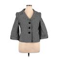 Ann Taylor Jacket: Black Houndstooth Jackets & Outerwear - Women's Size 14