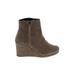 TOMS Ankle Boots: Brown Shoes - Women's Size 8