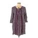 Sonoma Goods for Life Casual Dress: Purple Batik Dresses - Women's Size Large