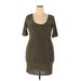 Xhilaration Casual Dress - Mini: Gray Marled Dresses - Women's Size 2X-Large