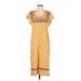 Zara Casual Dress: Yellow Dresses - Women's Size Small