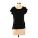 Calvin Klein Sleeveless T-Shirt: Black Tops - Women's Size X-Small