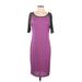 Lularoe Casual Dress - Sheath: Purple Marled Dresses - Women's Size Small