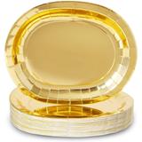 48-Pack Gold Foil Oval Serving Platters