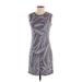 Tommy Bahama Casual Dress - Sheath: Gray Graphic Dresses - Women's Size Small