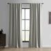 Exclusive Fabrics Essential Polyester Solid Blackout Curtains - Thermal Insulated Window Curtains Rod Pocket (Single Panel)