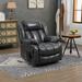 Dual Motor Power Lift Recliner Chair w/Massage & Heating, Faux Leather