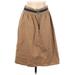 Zara Basic Casual Skirt: Tan Solid Bottoms - Women's Size Large