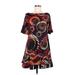Isle Apparel Casual Dress: Burgundy Graphic Dresses - Women's Size Medium