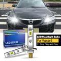 2PCS CANbus Per Mazda 6 2003 2004 2005 2006 2007 2008 Fari A LED H1 Abbagliante H1 Lampadine A Fascio Basso 20000LM Bianco Plug and Play