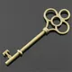 2pcs Charm Retro Key Vintage Big Key Charms Pendant For Jewelry Making Antique Bronze Color Key