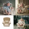 Newborn Photography Props Baby Sofa Hundred Days Posing Props Solid Wood Sofa Full-moon Baby