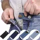 Extensions de pantalons élastiques multi-usages boutons arc-en-ciel réglables attache de vêtements