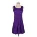 My Choice Cocktail Dress - A-Line: Purple Damask Dresses - Women's Size Small