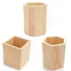 Desktop Wooden Pen Holder Pen Pencil Storage Box Diy Table Stationery Organizer Makeup Brush