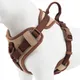 New Chocolate color luxury Dog Harness no pull for large Small dogs Adjustable Chest Strap dog