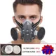 Half Face Respirator Dust Gas Mask Double Filters For Home Emergency Factory Industry Survival