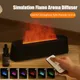 Humidificateur d'aromathérapie portable avec télécommande 7 documents Flame USB LED Cool Mist