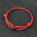 Bracelet à cordes marin de style simple pour hommes réglable coulissant mn noeud canadette
