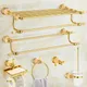 Gold Messing Bad Hardware Set Kupfer & Jade Zubehör Handtuch Rack/Bar/Ring Glas Regal Wc Pinsel Robe