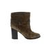 Franco Sarto Ankle Boots: Brown Shoes - Women's Size 12